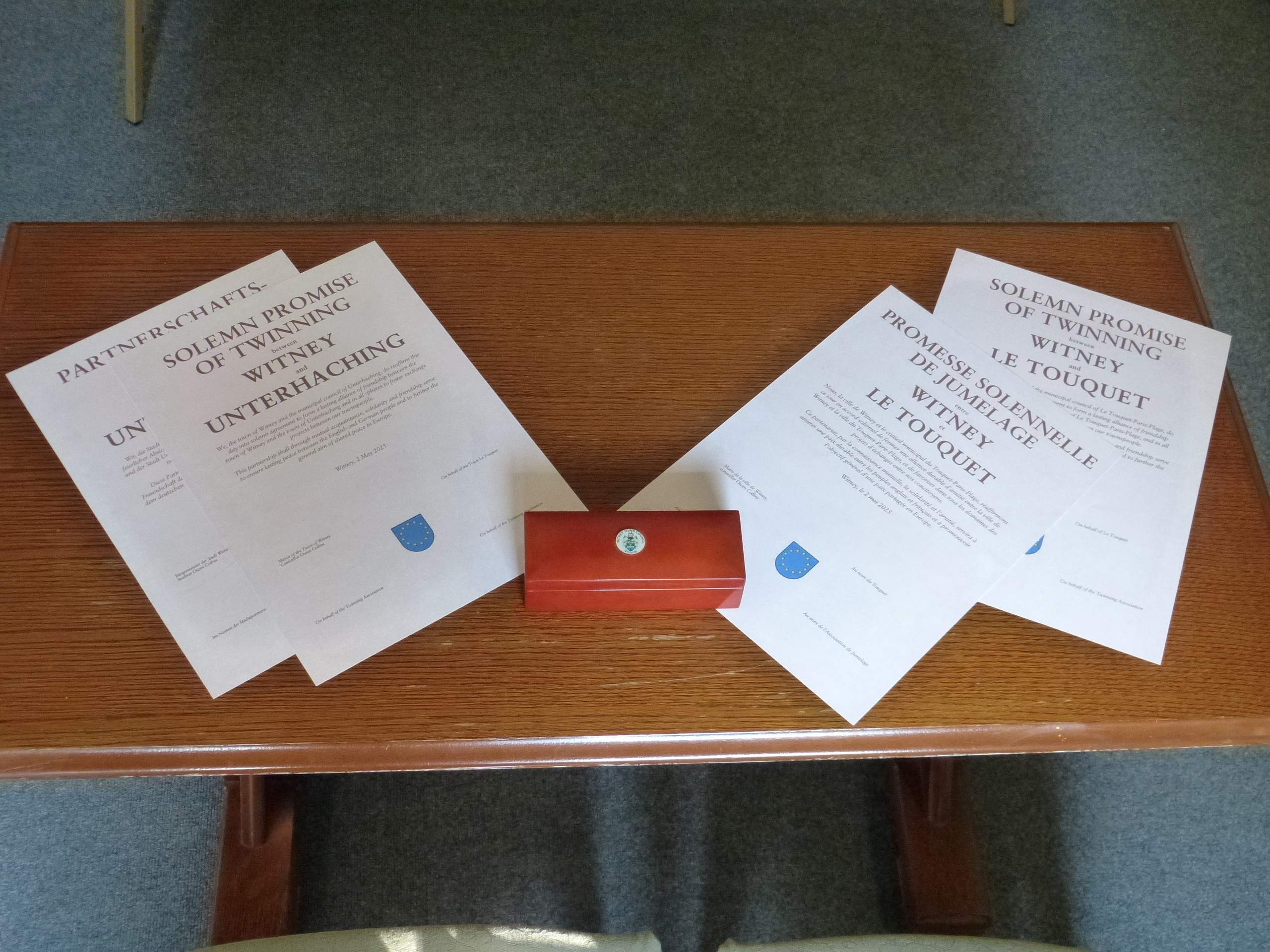 Resigning the documents